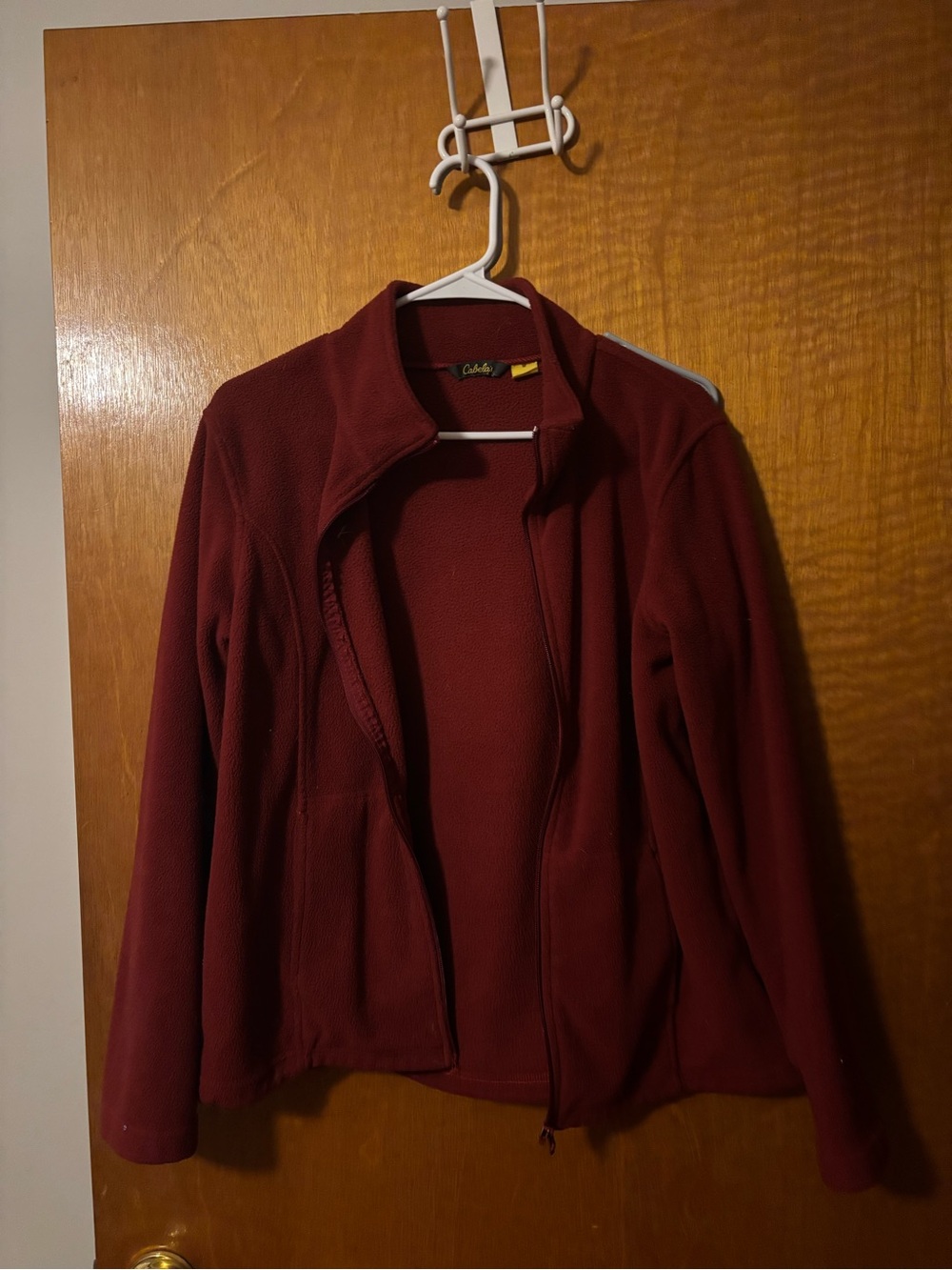Cabela's Women's Deep Burgundy Full-Zip Teddy Fleece Jacket